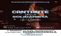 Domodossola
Il Cantante della Solidarietà concerto per 17 anni di carriera Domodossola
Il Cantante della Solidarietà concerto per 17 anni di carriera