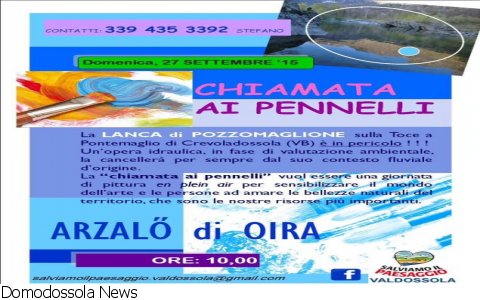 Crevoladossola
CHIAMATA ai PENNELLI per la LANCA di POZZOMAGLIONE